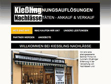 Tablet Screenshot of kiesslingnachlaesseberlin.de